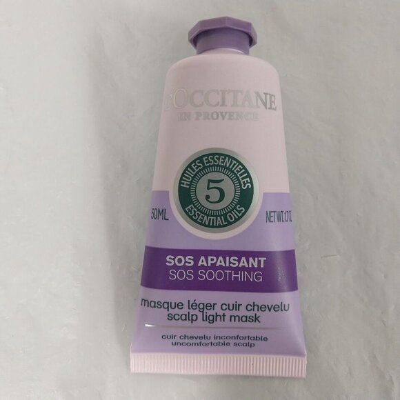 L’Occitane SOS Soothing Light Hair Scalp Mask - 50ML NEW - Picture 2 of 5